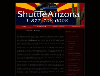 shuttlearizona.com screenshot