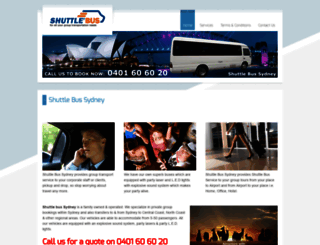 shuttlebus11.com.au screenshot