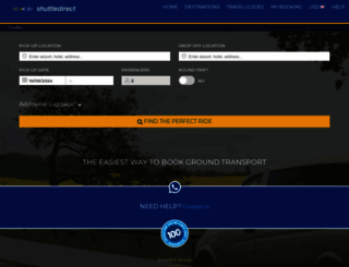 shuttledirect.com screenshot