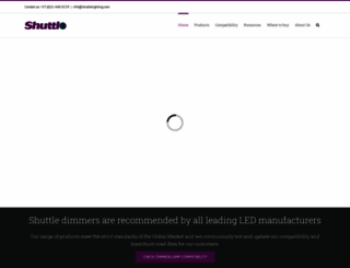shuttlelighting.com screenshot