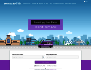 shuttletolax.com screenshot