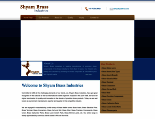 shyambrass.com screenshot