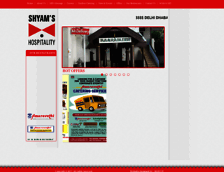 shyamshospitality.com screenshot