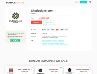 shydesigns.com screenshot