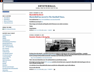 shysterball.blogspot.com screenshot
