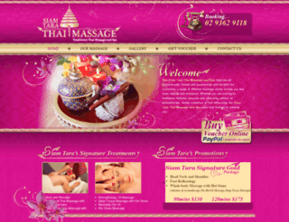 siamtarathaimassageandspa.com.au screenshot