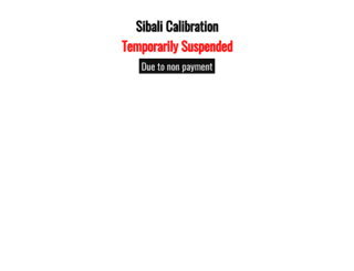 sibalicalibration.com screenshot