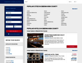 sibenik-knin-hotels.com screenshot