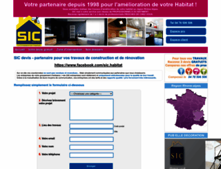 sic-devis.fr screenshot