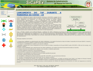 sicapex.eb.mil.br screenshot
