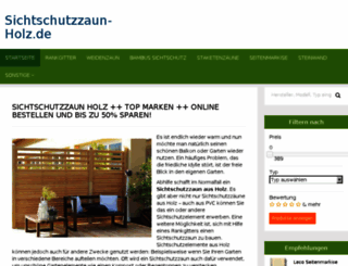 sichtschutzzaun-holz.de screenshot