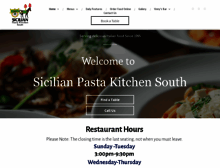 sicilianpastakitchen.com screenshot