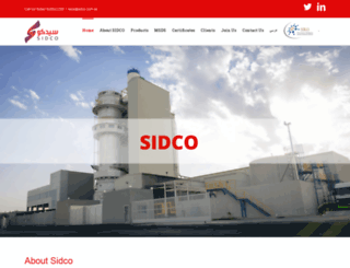 sidco.com.sa screenshot