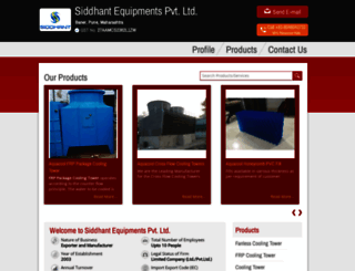 siddhantequip.co.in screenshot