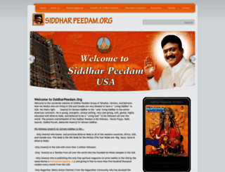 siddharpeedam.org screenshot