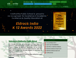 siddharthapublicschools.com screenshot