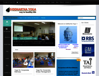 siddharthayoga.com screenshot