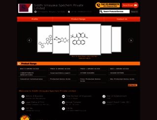 siddhivinayakaspechem.com screenshot