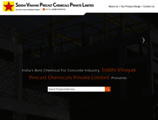 siddhivinayakprecastchemicals.com screenshot