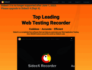 sideex.io screenshot