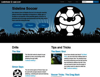 sidelinesoccer.com screenshot