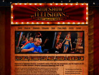 sideshowillusions.com screenshot