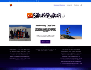 sidewinderadventures.co.za screenshot