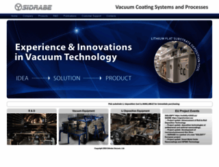sidrabe.com screenshot