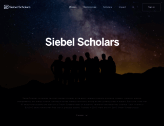 siebelscholars.com screenshot