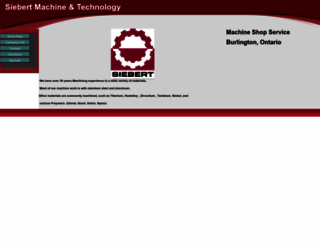 siebertmachine.ca screenshot