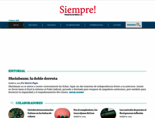 siempre.com.mx screenshot