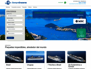siemprecruceros.com screenshot