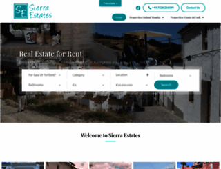 sierra-estates.com screenshot