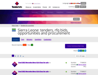 sierra-leone.tenderinfo.org screenshot