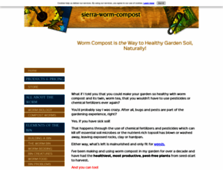 sierra-worm-compost.com screenshot