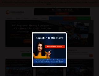 sierraauction.com screenshot