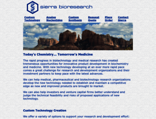 sierrabioresearch.com screenshot
