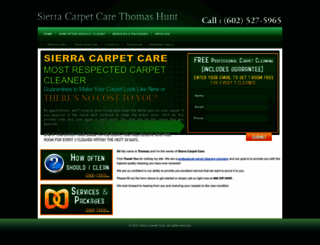 sierracarpetcare.com screenshot