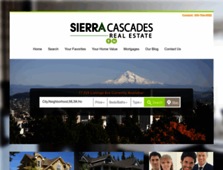 sierracascadesrealestate.com screenshot