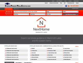 sierraresortrealestate.com screenshot