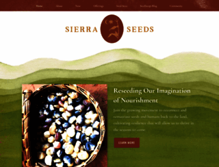 sierraseeds.org screenshot