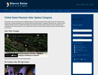 sierrasolar.com screenshot