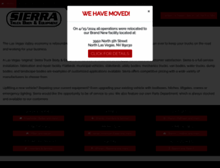 sierratruckbody.com screenshot