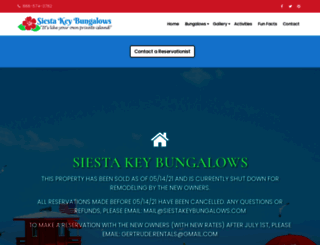 siestakeybungalows.com screenshot