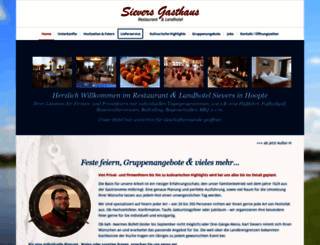 sievers-gasthaus.de screenshot