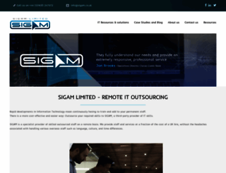 sigam.co.uk screenshot