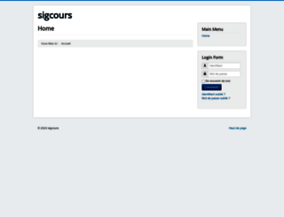 sigcours.com screenshot