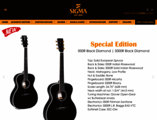 sigma-guitars.com screenshot