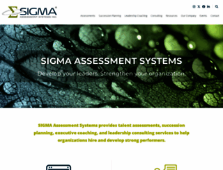 sigmaassessmentsystems.com screenshot