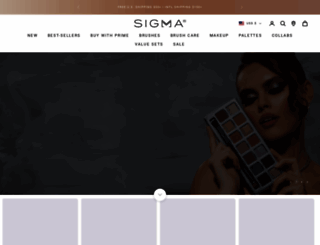 sigmabeauty.com screenshot